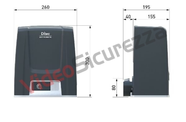 Automazione per cancello scorrevole Ditec ION - immagine 2