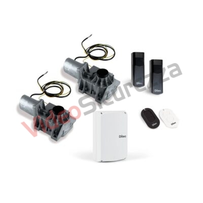 Kit semplificato di 2 motori interrati per cancelli a battente DITCB230PLS
